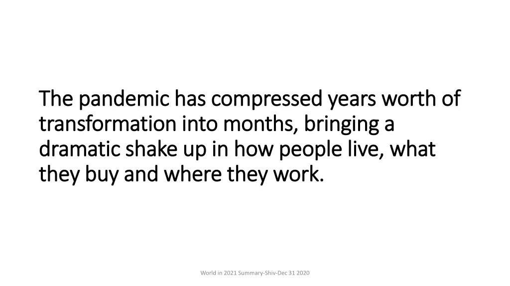 the pandemic has compressed years worth