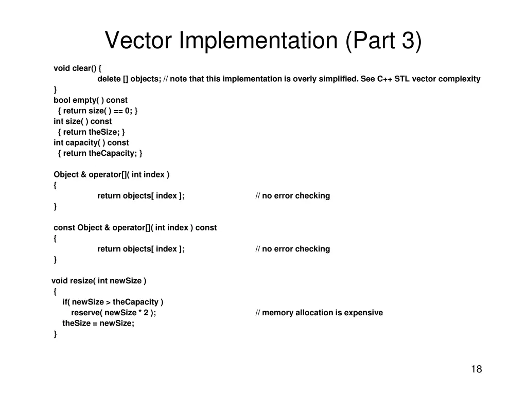 vector implementation part 3