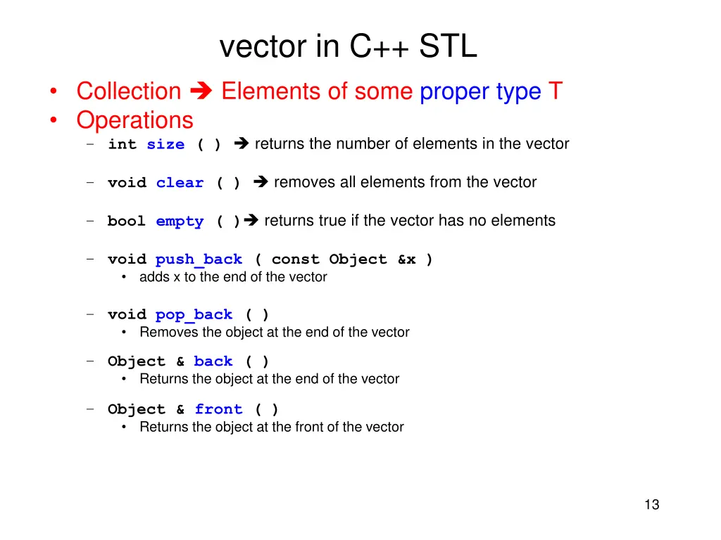 vector in c stl