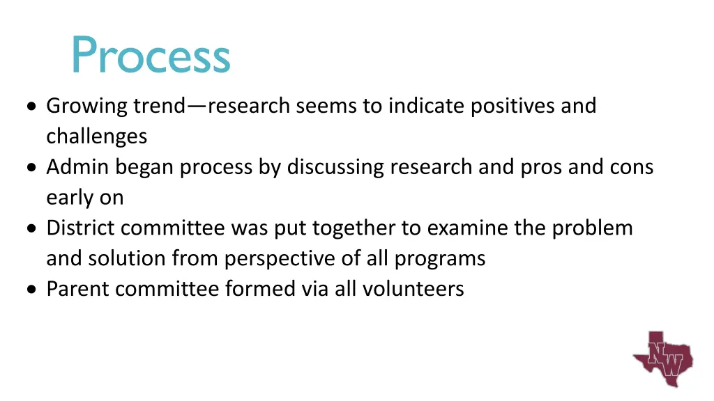 process growing trend research seems to indicate