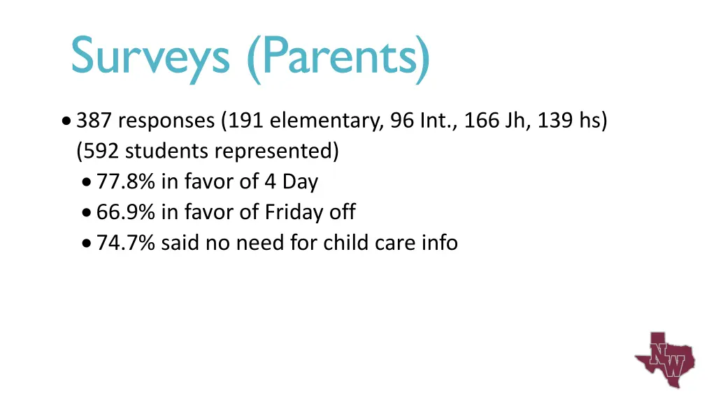 surveys parents