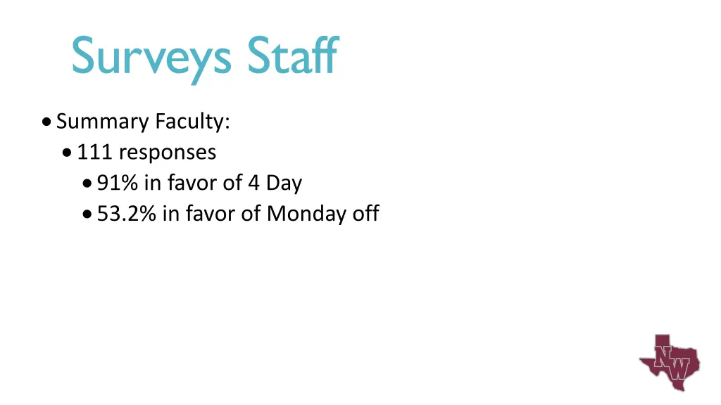 surveys staff
