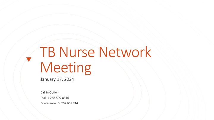 tb nurse network meeting january 17 2024