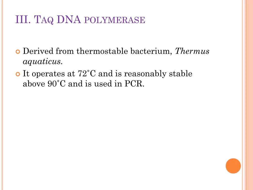 iii t aq dna polymerase