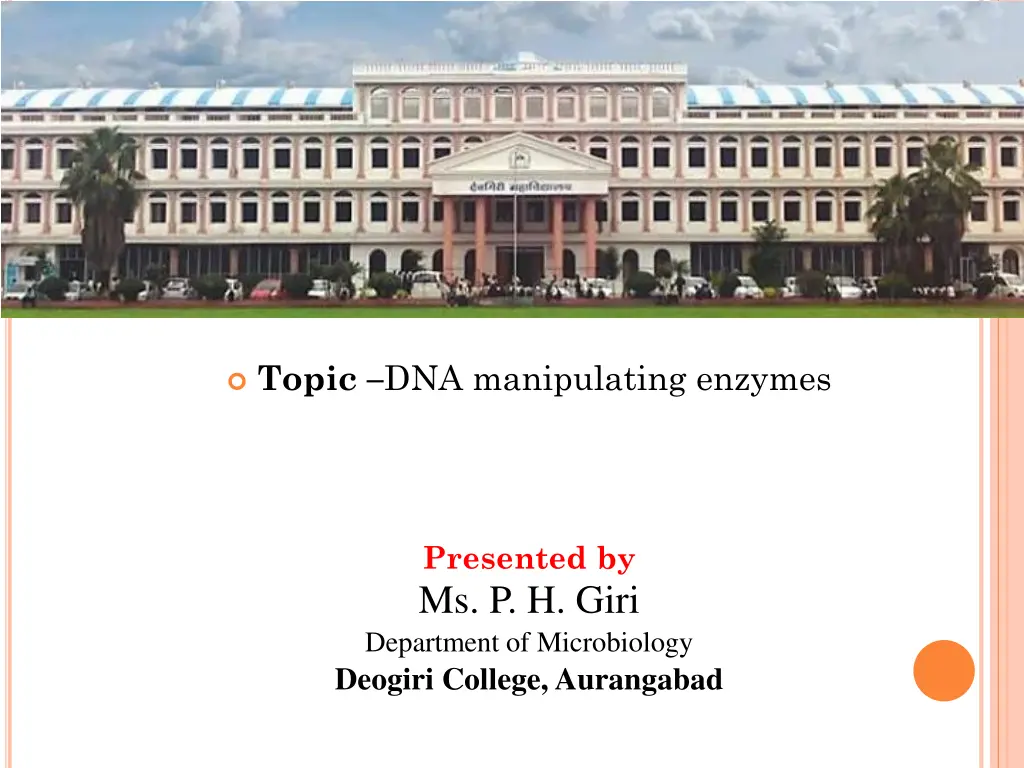 topic dna manipulating enzymes