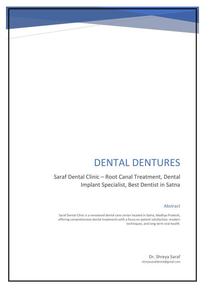 dental dentures
