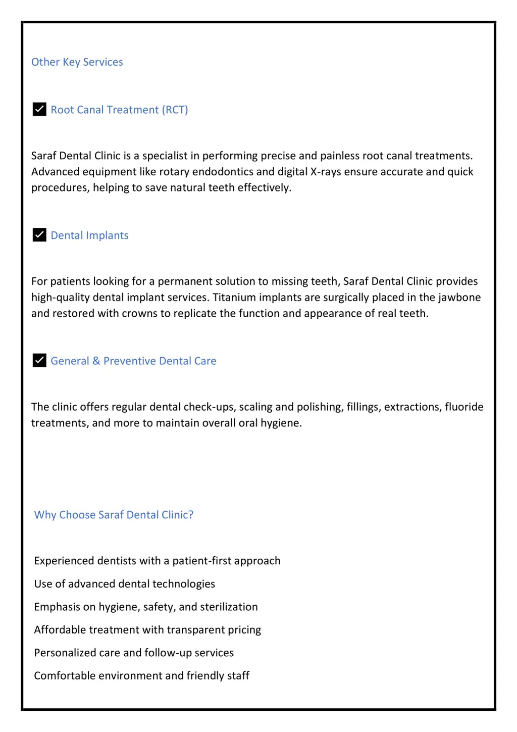 other key services