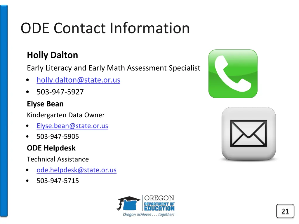 ode contact information
