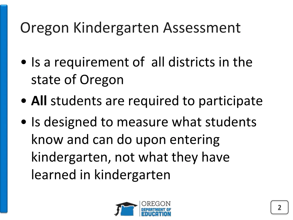 oregon kindergarten assessment