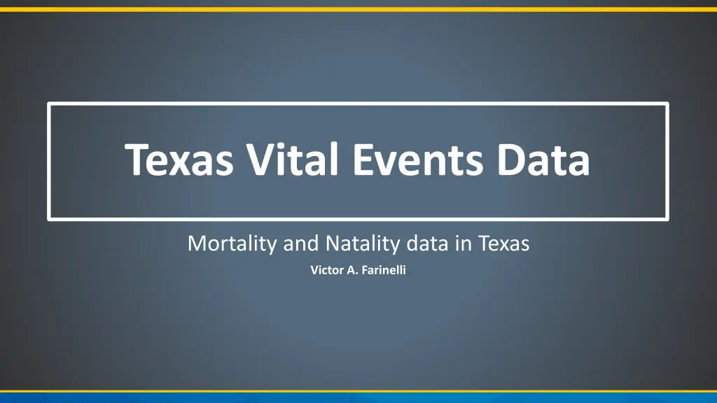 texas vital events data
