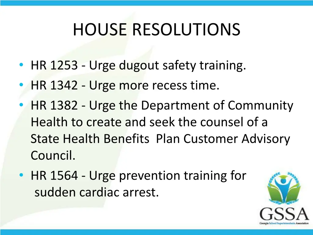house resolutions