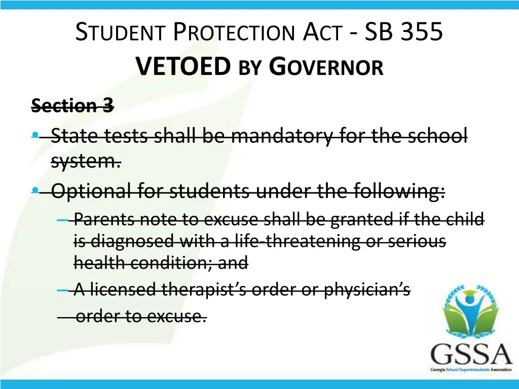 s tudent p rotection a ct sb 355 vetoed 1