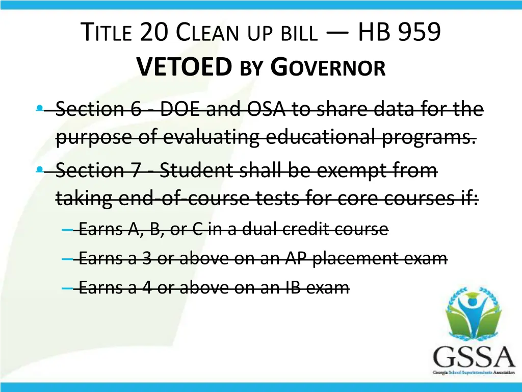 t itle 20 c lean up bill hb 959 vetoed 1