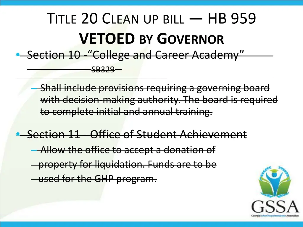 t itle 20 c lean up bill hb 959 vetoed 3