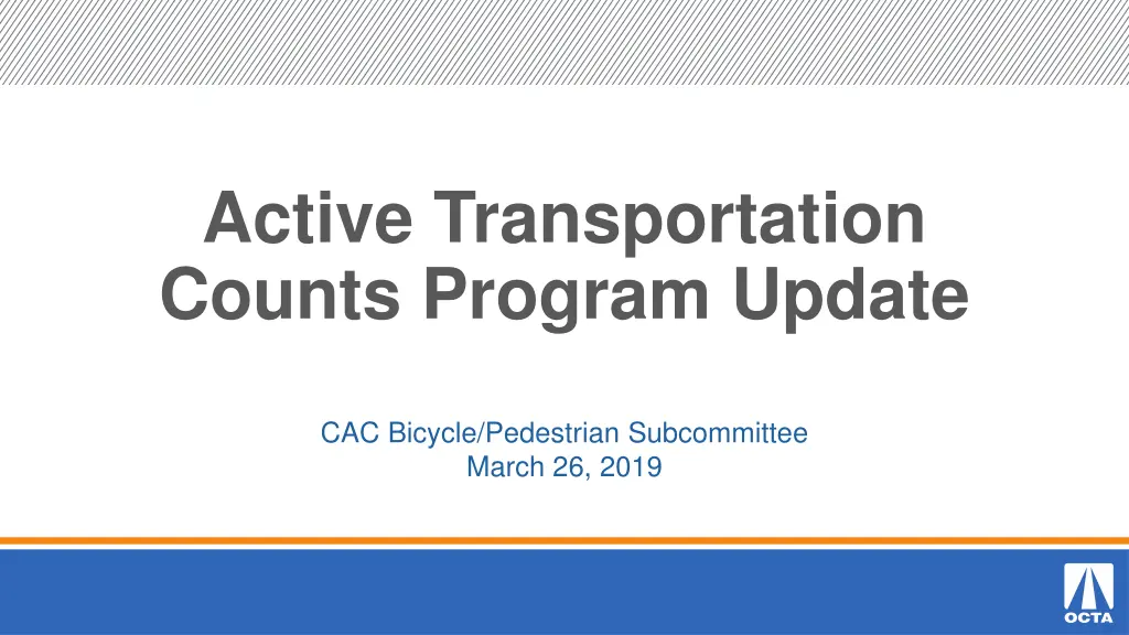 active transportation counts program update