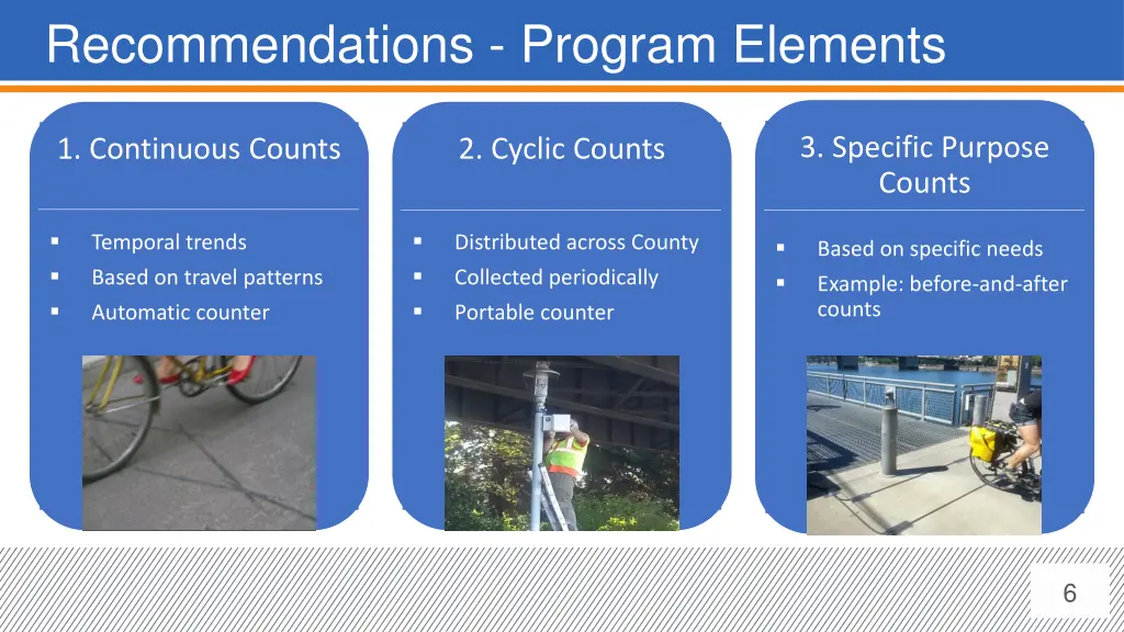 recommendations program elements