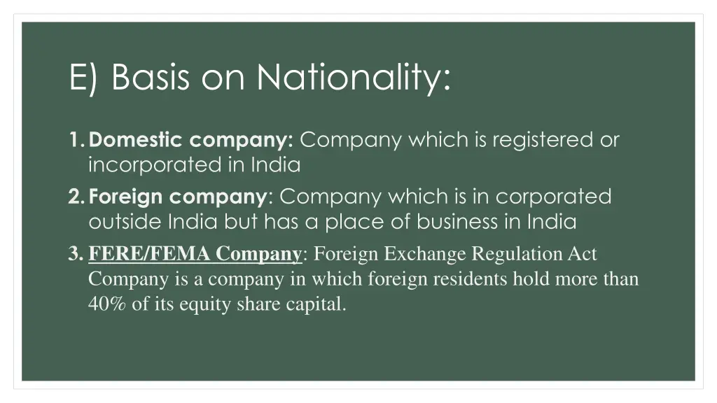 e basis on nationality
