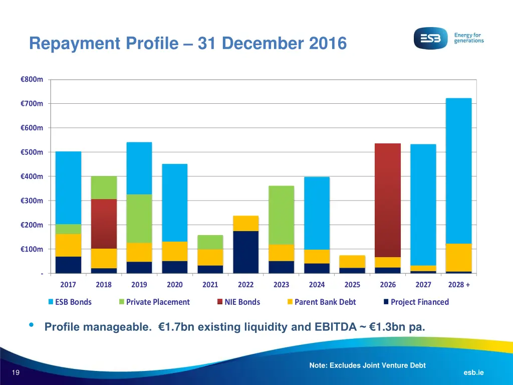 repayment profile 31 december 2016