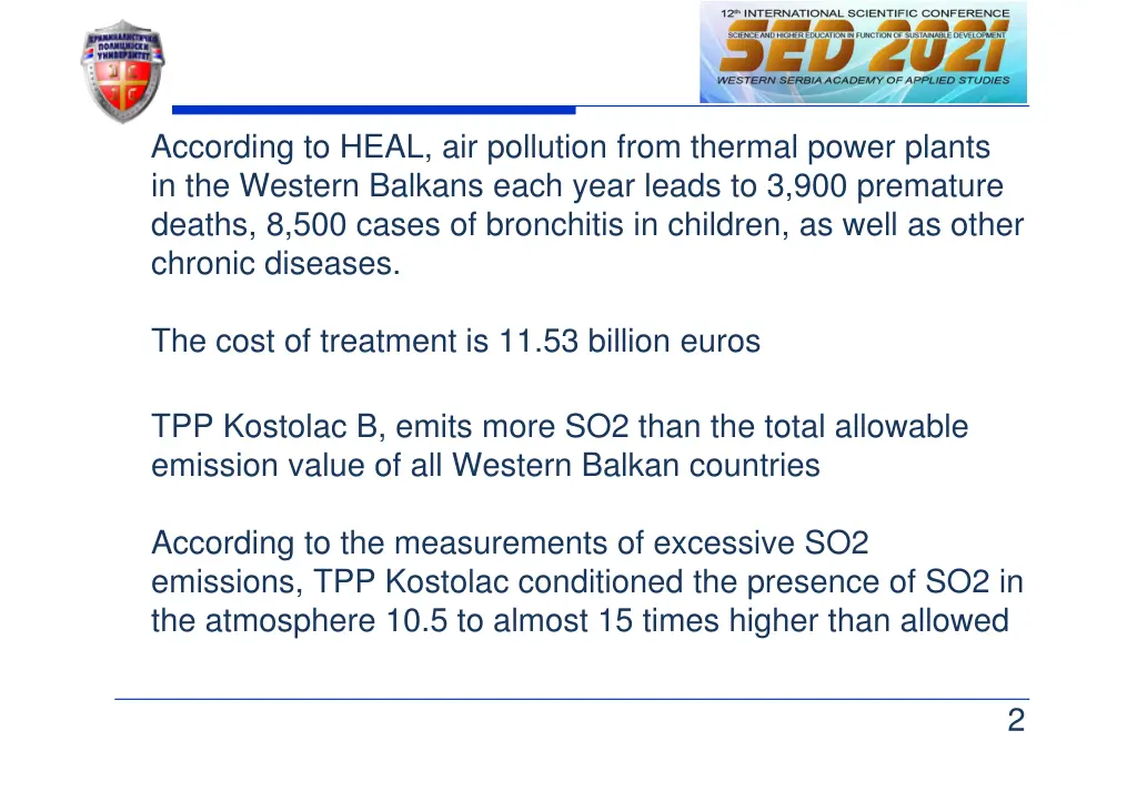 according to heal air pollution from thermal