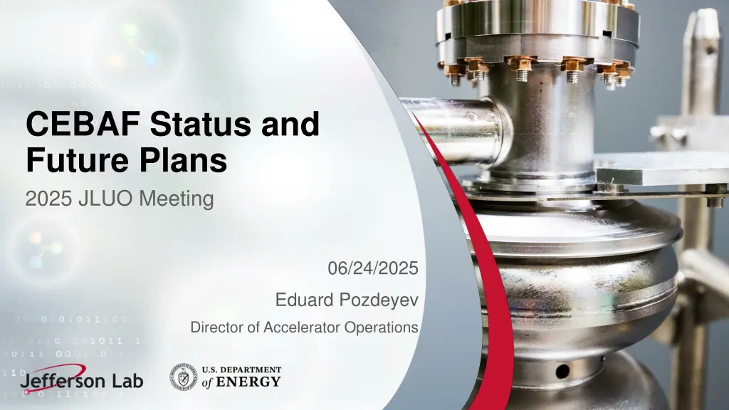 cebaf status and future plans 2025 jluo meeting