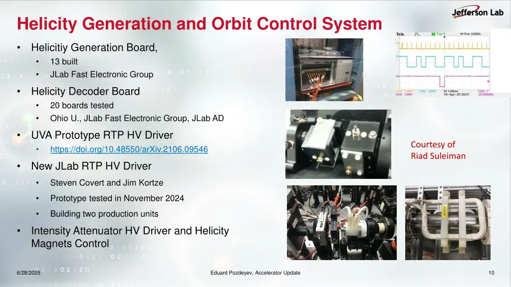 helicity generation and orbit control system