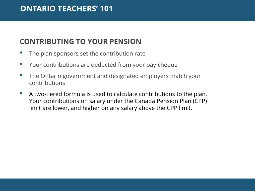 ontario teachers 101 1