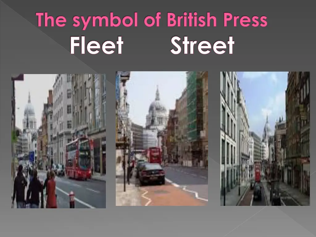the symbol of british press fleet street