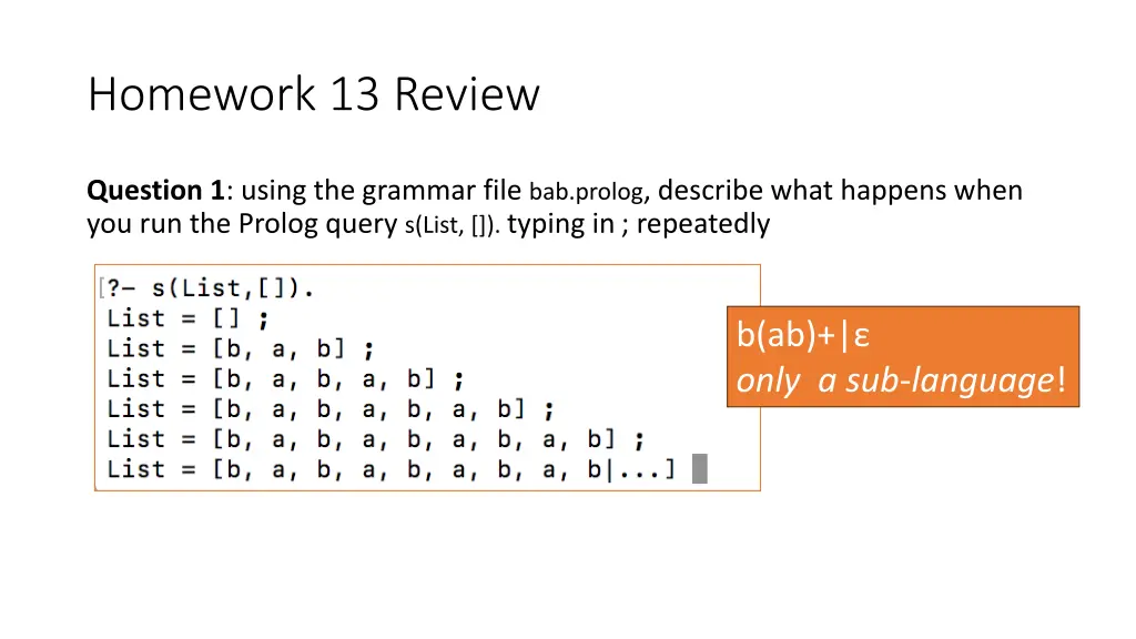 homework 13 review