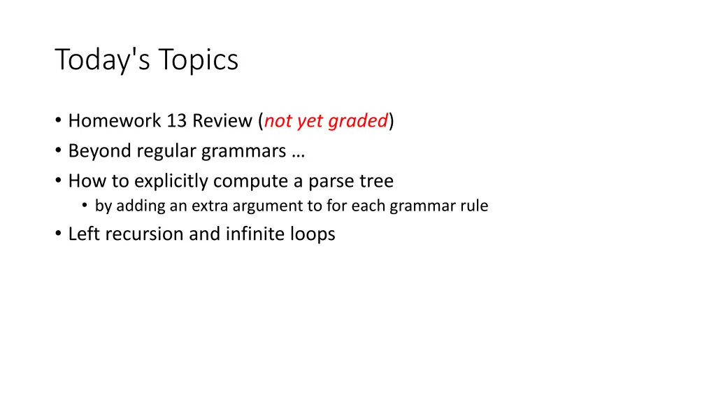 today s topics