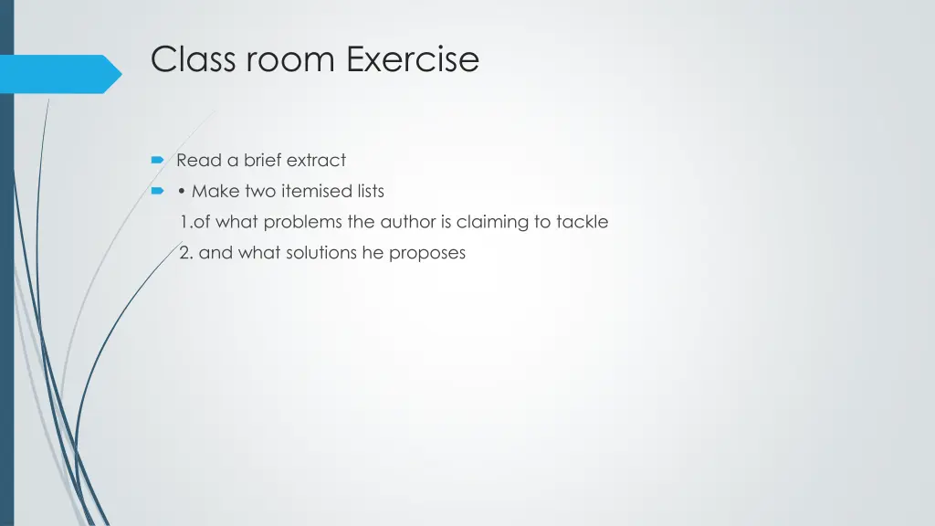 class room exercise