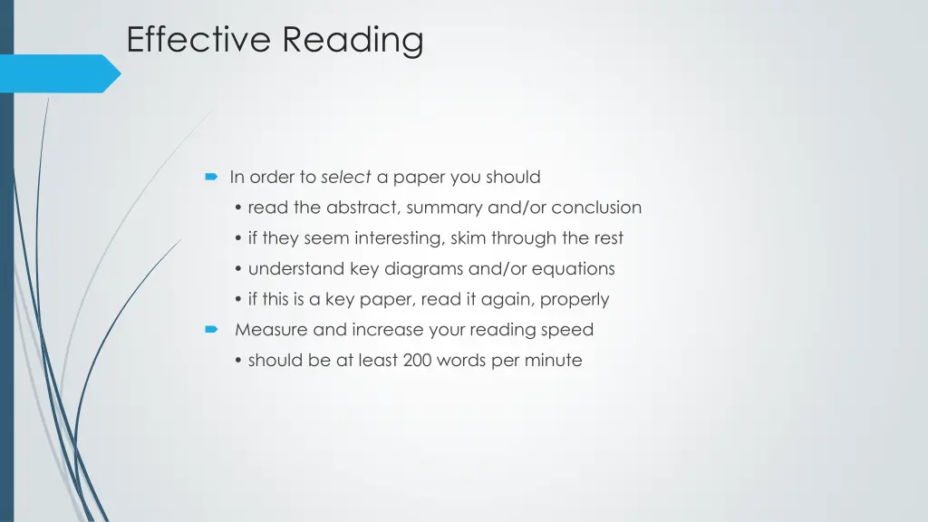 effective reading