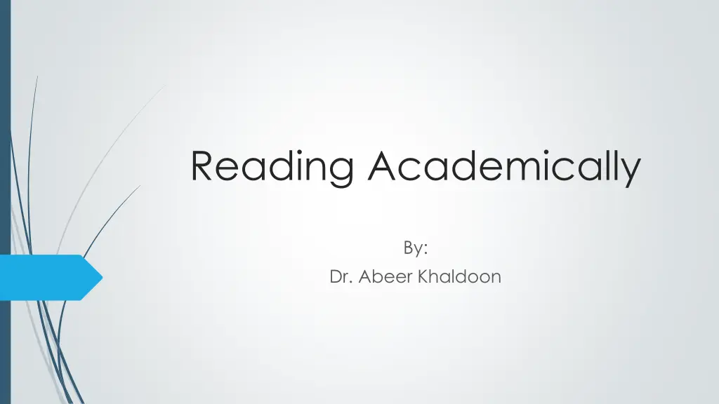 reading academically