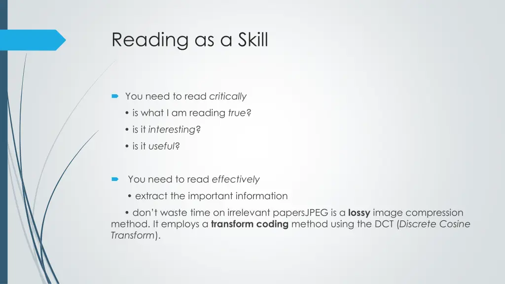 reading as a skill