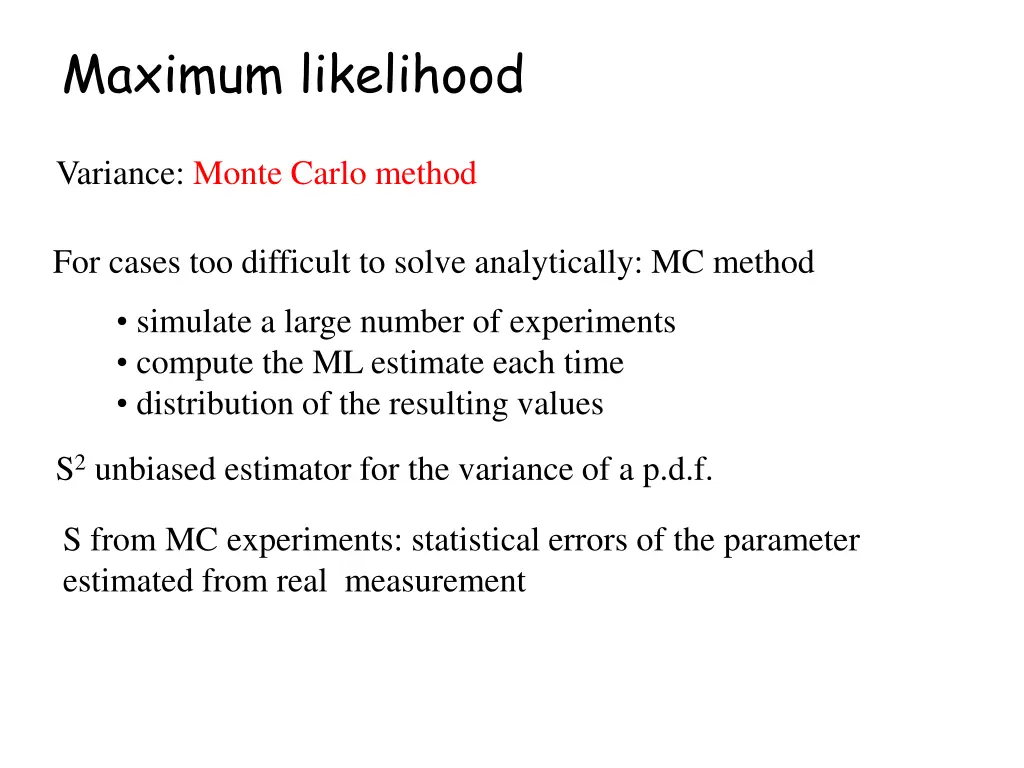 maximum likelihood 2