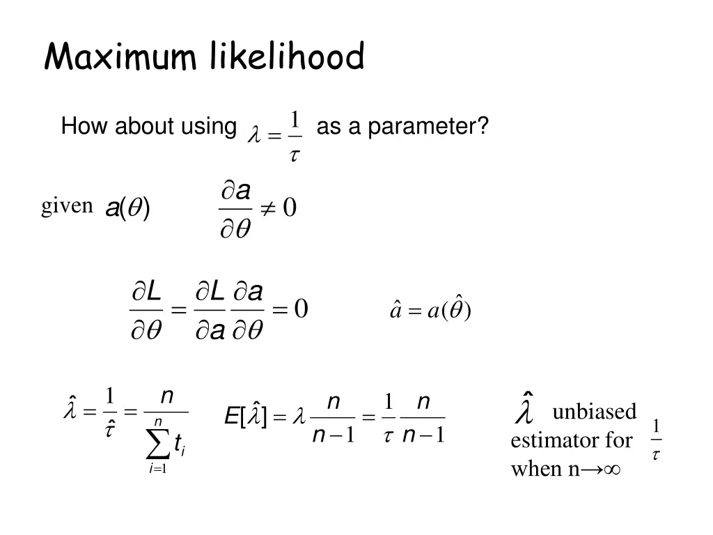 maximum likelihood