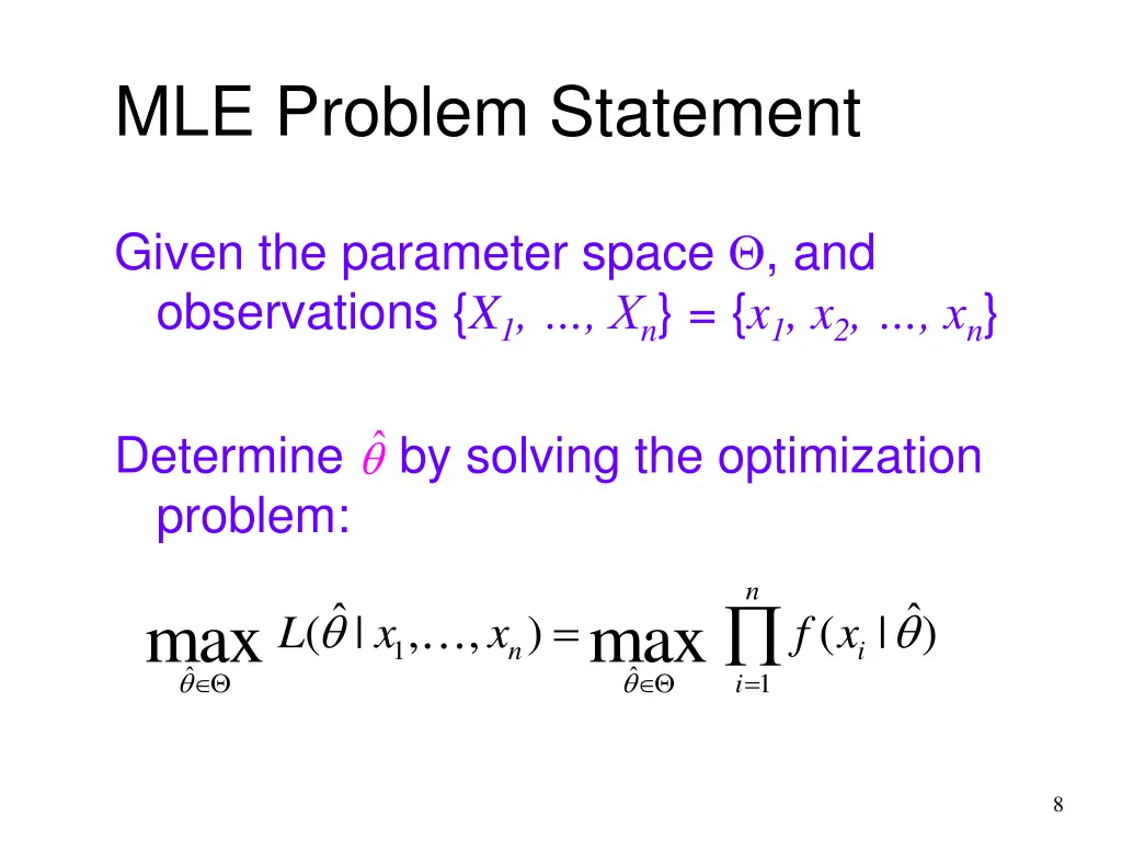 mle problem statement