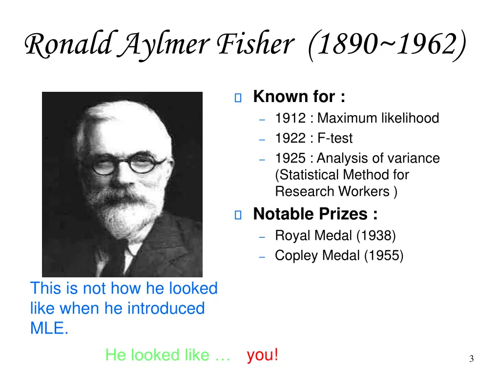 ronald aylmer fisher 1890 1962