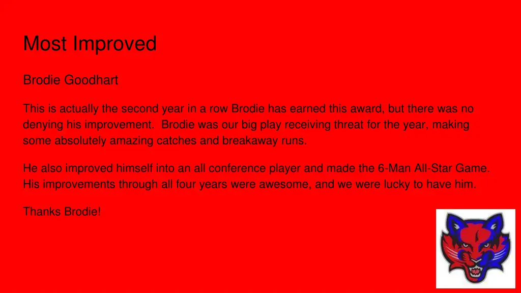 most improved