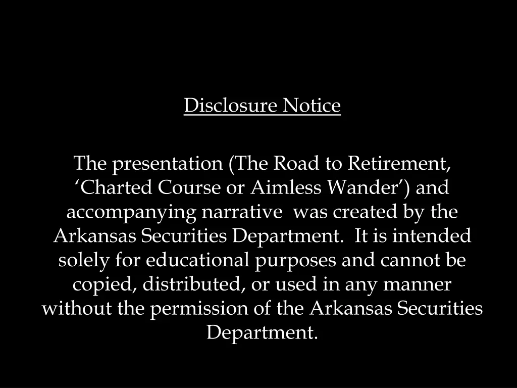 disclosure notice