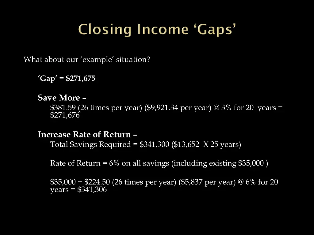 what about our example situation 1