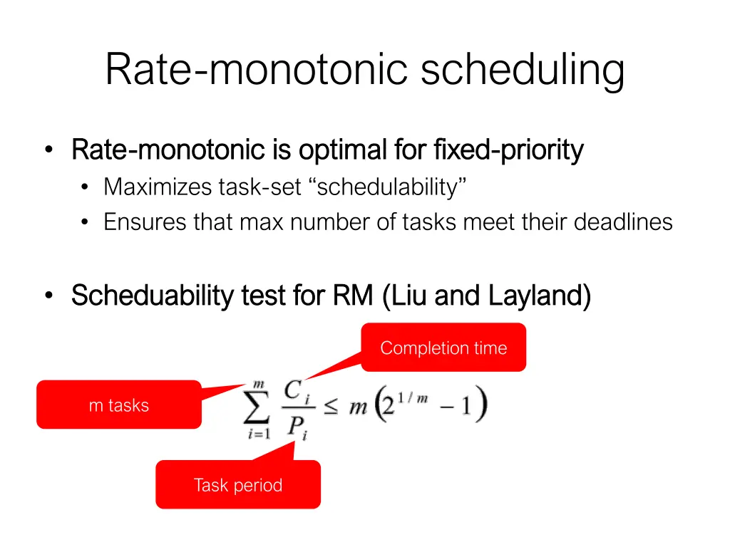 rate monotonic scheduling 2