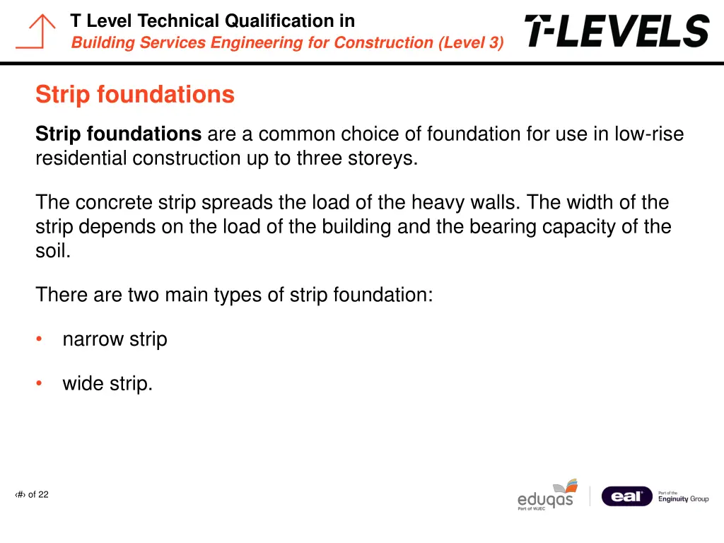 t level technical qualification in building 11