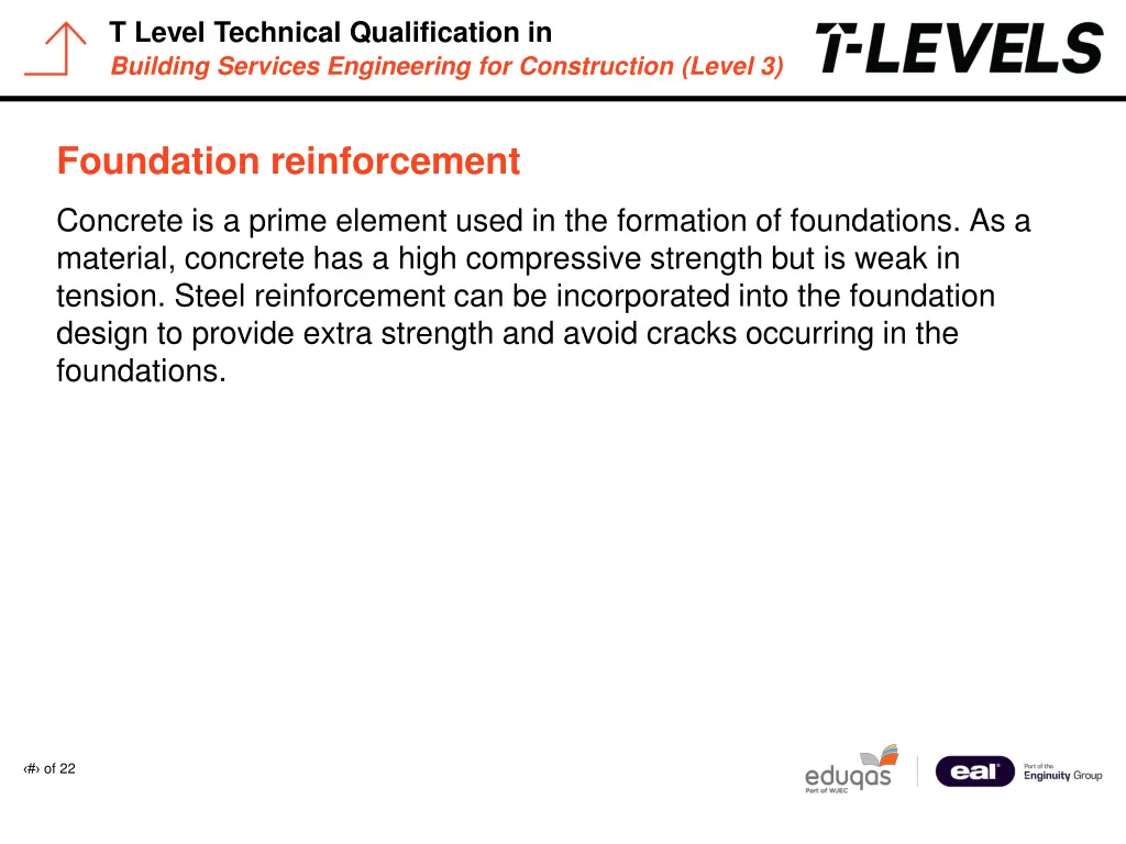 t level technical qualification in building 16