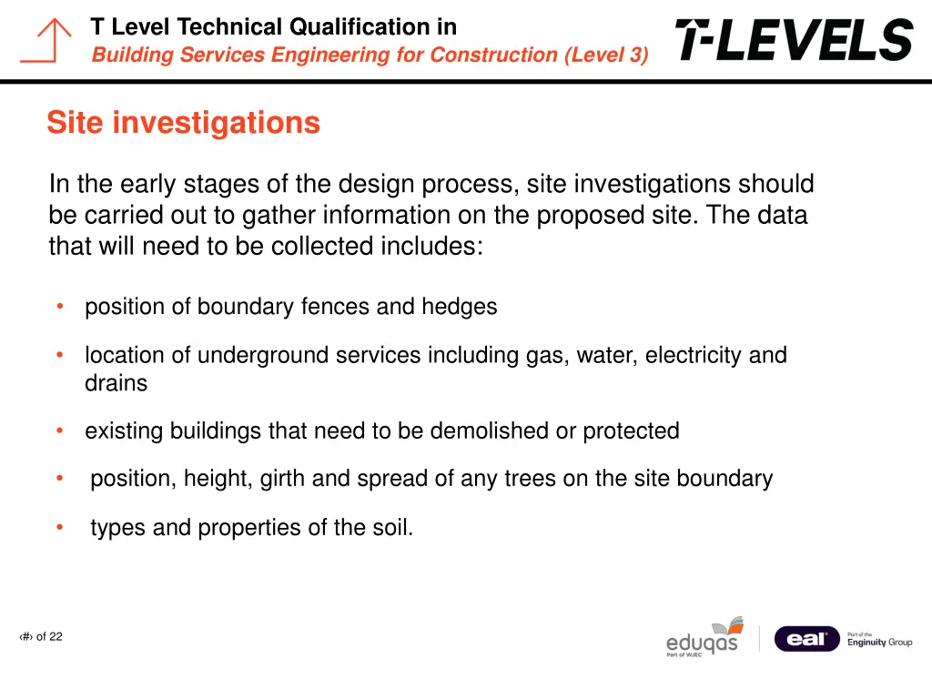 t level technical qualification in building 5