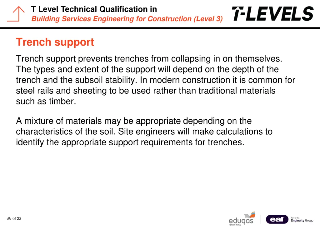 t level technical qualification in building 9