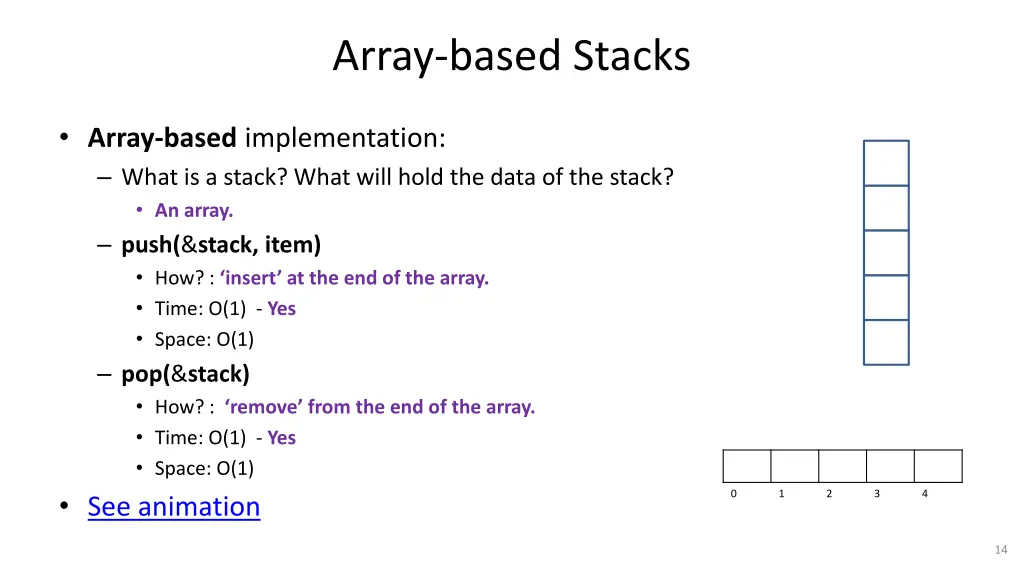 array based stacks 2