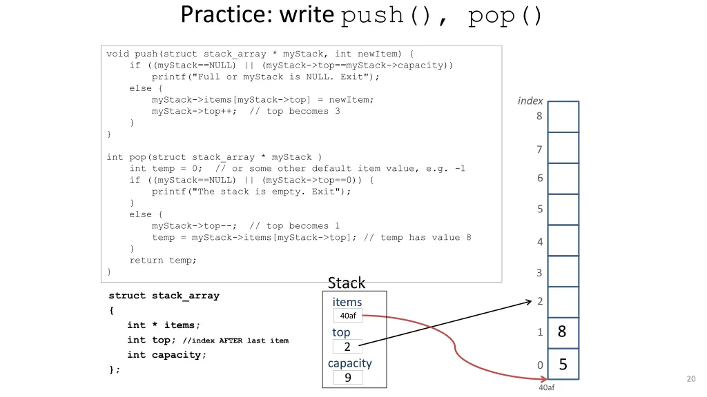 practice write push pop 1