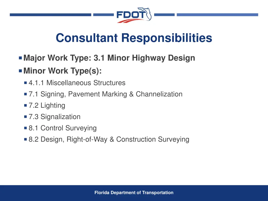 consultant responsibilities