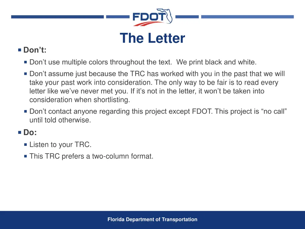 the letter
