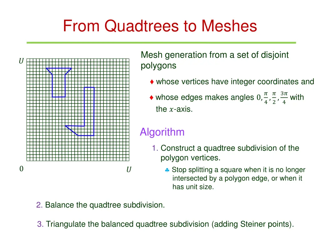 from quadtrees to meshes
